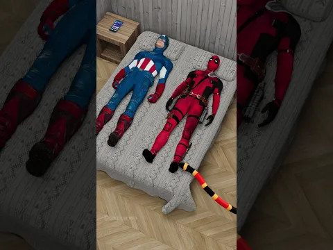 Deadpool vs Captain America | Deadpool want to sleep | Marvel Animation