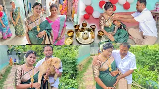 Jhumu r Baby Shower🤰🏻|৭মাসের সাধের অনুষ্ঠান #newvideo