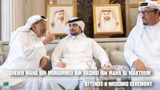 Dubai Prince Sheikh Mana Bin Mohammed Bin Rashid Bin Mana Al Maktoum Attend A Wedding Ceremony
