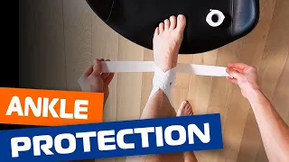 Sprained ankle - How to put tape on ankle tutorial