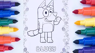 🌈BLUEY COLORING🌈 Relaxing COLORING for Kids ✨Learn to Color ✨ Learn To Draw