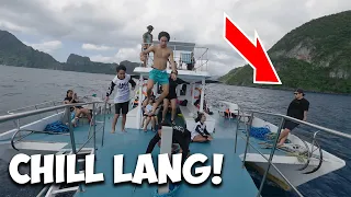 MAY TUMAOB SAKAY NG BOAT sa ISLAND HOPPING #Shorts #Geoong