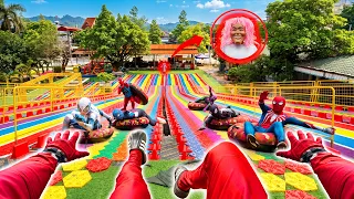 6 Spider-Man Escape the Dancing Smiling Woman in an Abandoned Amusement Park