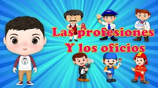 Las PROFESIONES👨‍✈️ y Los OFICIOS👨‍🔧  video educativo para niños