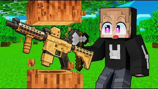 MINECRAFT TAPI SETIAP HANCURKAN BLOK AKU MENDAPATKAN SENJATA KEREN!!