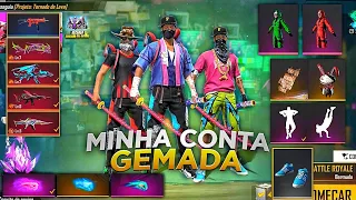 MOSTRANDO MINHA CONTA RARA DO FREE FIRE | POBRE LK