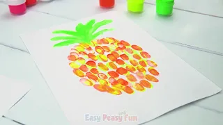 Pineapple Fingerprint Art Tutorial