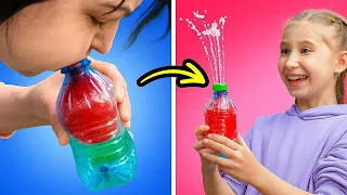💧 Hey Kids, 😄 Let's Make A Cool Water Fountain From A Bubble! 🫧