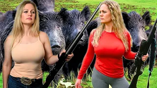 Her Most Exciting Wild Hog Hunts of ALL TIME! Hunting Queen Highlights
