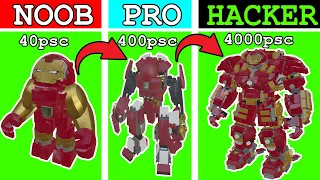 LEGO SUPERHEROES HULKBUSTER Noob vs Pro vs HACKER