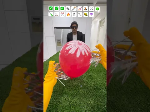 Asmr Catching The Big Balloons All The Burst Emojis Shape 😨🎈💥#shorts #asmr #challenge #balloon