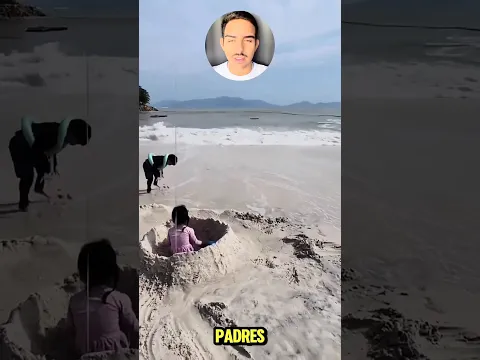 ¡NUNCA DEJES A LOS NIÑOS JUGANDO SOLOS EN LA PLAYA! 😳