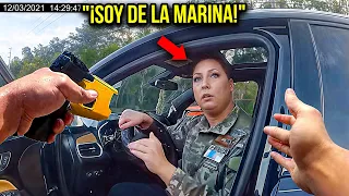 Policías Idiotas Que Fueron HUMILLADOS Por Veteranos De La Marina