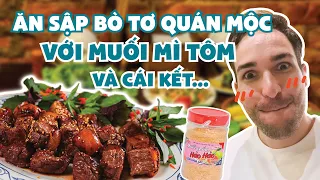 Ăn Sập Bò Tơ Quán Mộc Với Muối Mì Tôm Và Cái Kết |WillinVietnam| #shorts