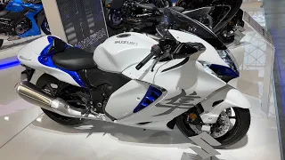 Scary Fast !!! 2023 Suzuki Hayabusa (White Blue)