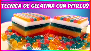 Decoracion de Gelatina hecha de pitillos o pajitas : ¡Dale un toque divertido a tus postres!