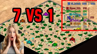 7 NOOBS VS 1 ELITE. QUE PASARA?? AGE OF EMPIRES 2