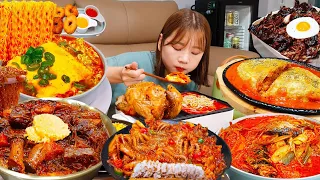 🥩갈비찜,떡볶이,라면,짜장면,꼬리찜먹방🍜 미짱픽! 최애 요리먹방 영상모음😎 RAMEN CHICKEN TTEOKBOKKI MUKBANG ASMR EATINGSHOW REALSOUND