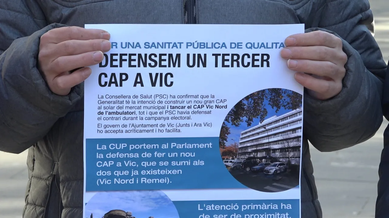 La CUP de Vic porta la reivindicació del tercer CAP al Parlament