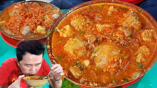 GIL4 !! LUDESIN SAMBAL BAKSO LEGEND MAS KADIR YANG UDAH JUALAN 46 TAHUN !!