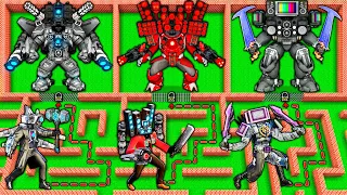 CHOOSE the RIGHT UPGRADE for TV MAN TITAN in SURVIVAL MAZE vs SKIBIDI TOILET in MINECRAFT animation