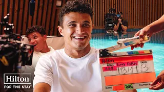 Lando Norris and Max Fewtrell’s ASMR, sleep sounds, and bloopers | Hilton wellness stay