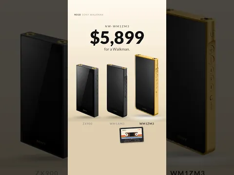 Sony Made a Gold-Plated Walkman That Costs $5,900