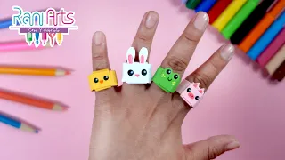 ANILLOS DE ORIGAMI con forma de ANIMALES - DIY - origami fáci paso a paso