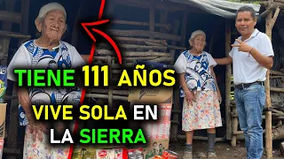 Señora de 111 años vive sin luz y agua en la sierra