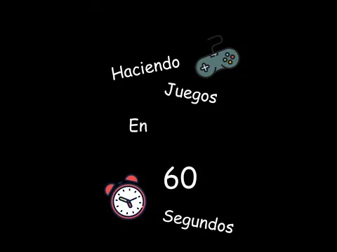 Hago un juego en 60 segundo - #Shorts