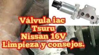 Válvula iac Tsuru (Nissan16V) limpieza y consejos.