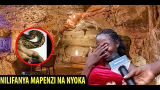 ALIIINGIZA NDANI NIKAHISI MAAJABU SIJAWAHI KUONA NI KIREFU SAANA NIKAPANDA JUU KUMBE NI JINI NYOKA