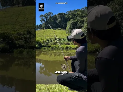 pria ini terseret ke sungai saat mancing ikan besar