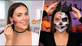 From oink to black makeover! 😍 Doll becomes goth for Halloween🎃 *Halloween Makeover For Cute Doll*