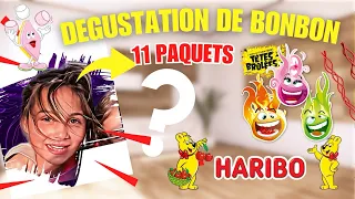 Dégustation de bonbon 11 paquets mon Top 3