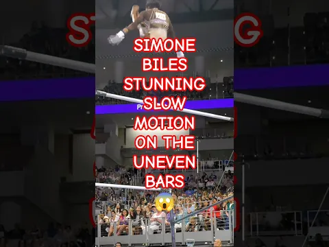 Simone Biles Stunning Slow Motion On The Uneven Bars #simonebiles