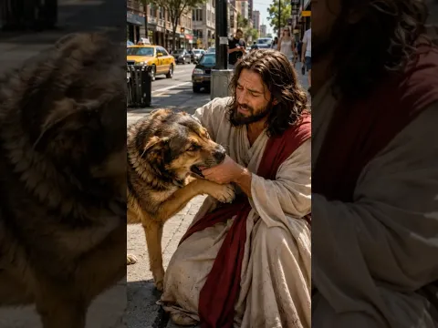 A Dog Attacked Jesus!🦮 #jesus #biblestudy #biblequiz