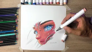 Aprende cómo Dibujar con MARCADORES de alcohol 🔥