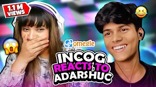 Incognito Reacts On @adarshuc  Omegle | Incognito Reacts |