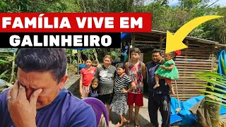 TENTE NÃO CHORAR: FAMÍLIA MORA EM GALINHEIRO ISOLADA NA MATA