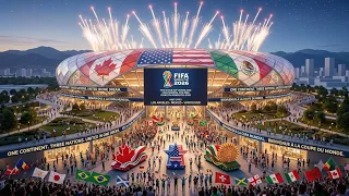 افتتاح كأس العالم المستقبلي بالذكاء الاصطناعي! | عرض خيالي وتكنولوجيا مذهلة 🏆✨