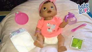 Feeding Baby Alive Changing Time Baby Doll Pears Doll Food
