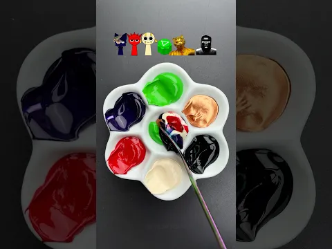 Sprunki & Squid Game guess the mixed color #satisfying #colormixing #sprunki