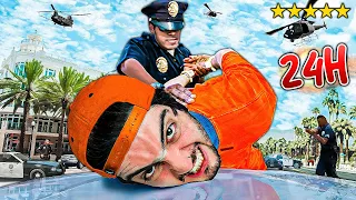 TENTEI SOBREVIVER 24 HORAS COM 5 ESTRELAS NO GTA 5