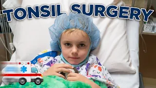 Calvin's TONSIL SURGERY! Didn't Go As We Expected... | Ellie and Jared