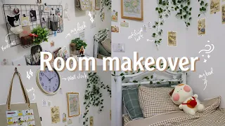 غيرت ديكور غرفتي بنفسي ☁️• ترتيبات • تسوق • فتح مشتريات • تزيين ♡ 🌿 Room makeover