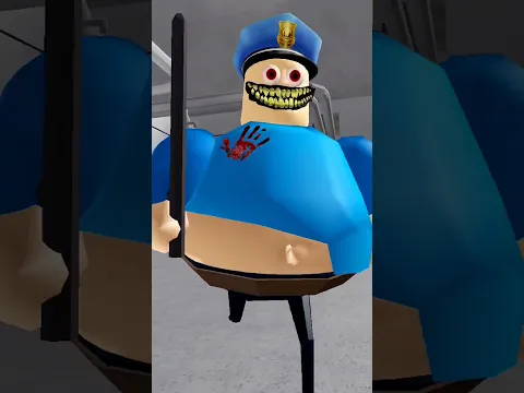 New Barry's Prison Run Obby And Jumpscare #obby #scaryobby #short