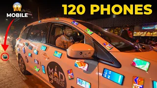 WORLD'S FIRST!!  Car with 120 PHONES📱| 120 फ़ोन वाली कार Public Reaction😱 | Mad Jugaad