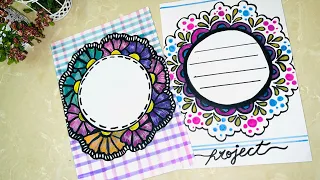 Border Designs/Border design for project/Project work designs/Assignment front page design handmade