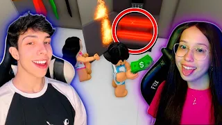 VIRAMOS BEBÊS PARA EXPLODIR COFRES NO BROOKHAVEN 🤣 (dupla facecam) - Roblox